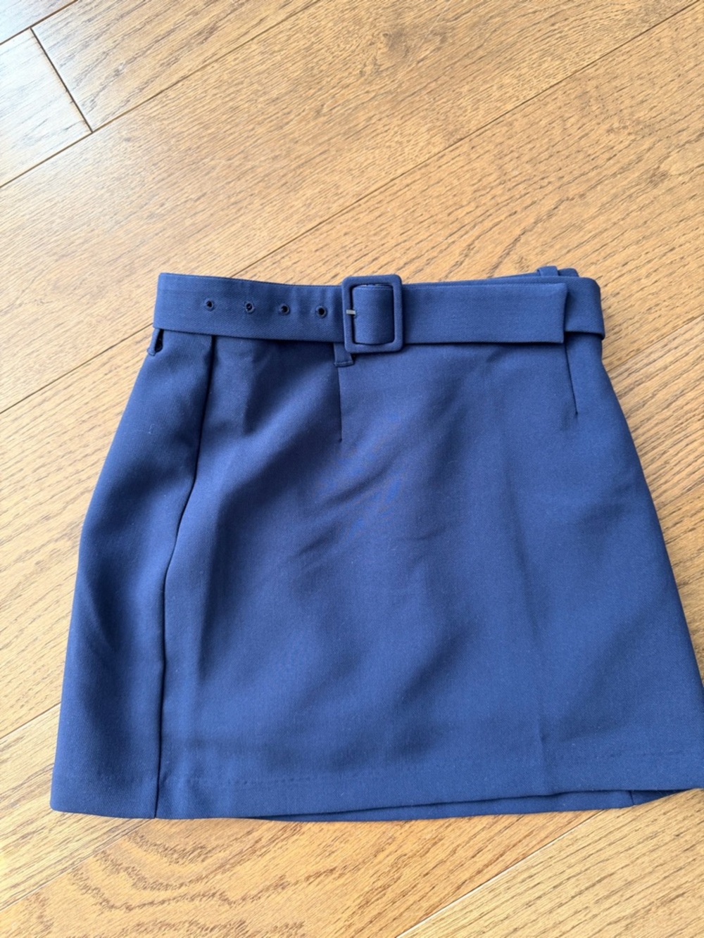 Abercrombie & Fitch Navy Belted Mini Skort
